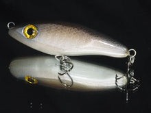 Load image into Gallery viewer, shiftcolorsbait.com Two Charlie gray lipless wood lures