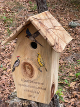 Load image into Gallery viewer, Swallow Scripture Birdhouse
