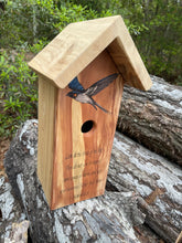 Load image into Gallery viewer, Swallow Scripture Birdhouse
