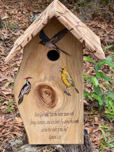 Load image into Gallery viewer, Swallow Scripture Birdhouse
