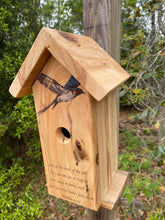 Load image into Gallery viewer, Swallow Scripture Birdhouse
