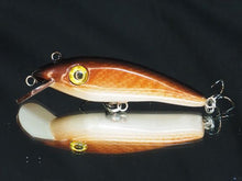 Load image into Gallery viewer, shiftcolorsbait.com Two Charlie brown scale lipped wood lures
