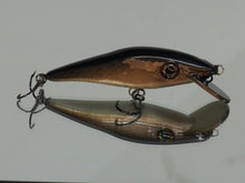 Load image into Gallery viewer, shiftcolorsbait.com Two Charlie midnight wood lures
